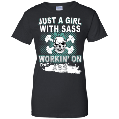 JUST A GIRL WITH SASS-T-Shirt & Hoodie-Women's T-Shirt-Black