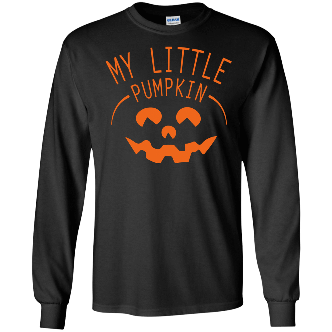 My Little Pumpkin Halloween Maternity T-Shirt-T-Shirt & Hoodie-Long Sleeve T-Shirt-Black