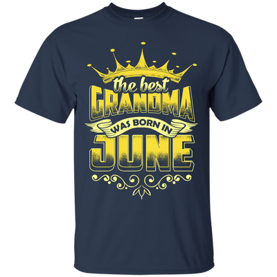 The Best Grandma Was Born In June-T-Shirt & Hoodie-Classic T-Shirt-Navy