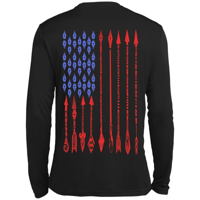 Bow Life American Archer-T-Shirt & Hoodie-Long Sleeve T-Shirt-Black