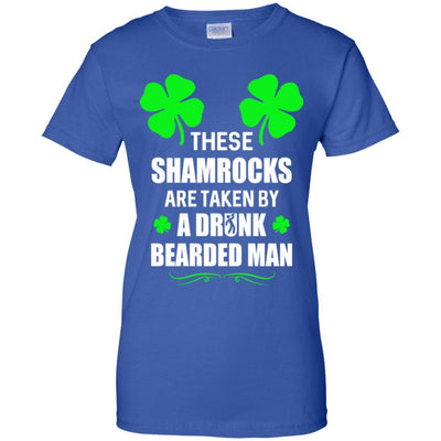 These Shamrocks Are Taken By A Drunk Bearded St Patrick Day-T-Shirt & Tank Top-Women's T-Shirt-Royal