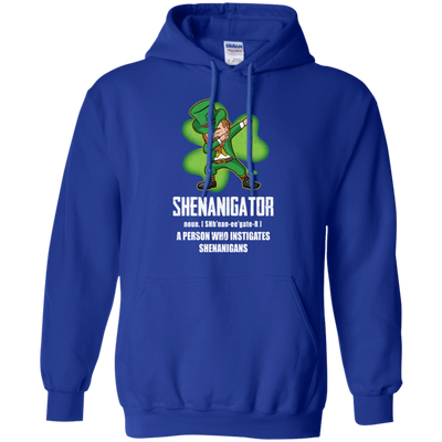 Shenanigator Person Who Instigates Shenanigans Irish-T-Shirt & Hoodie-Pullover Hoodie-Royal