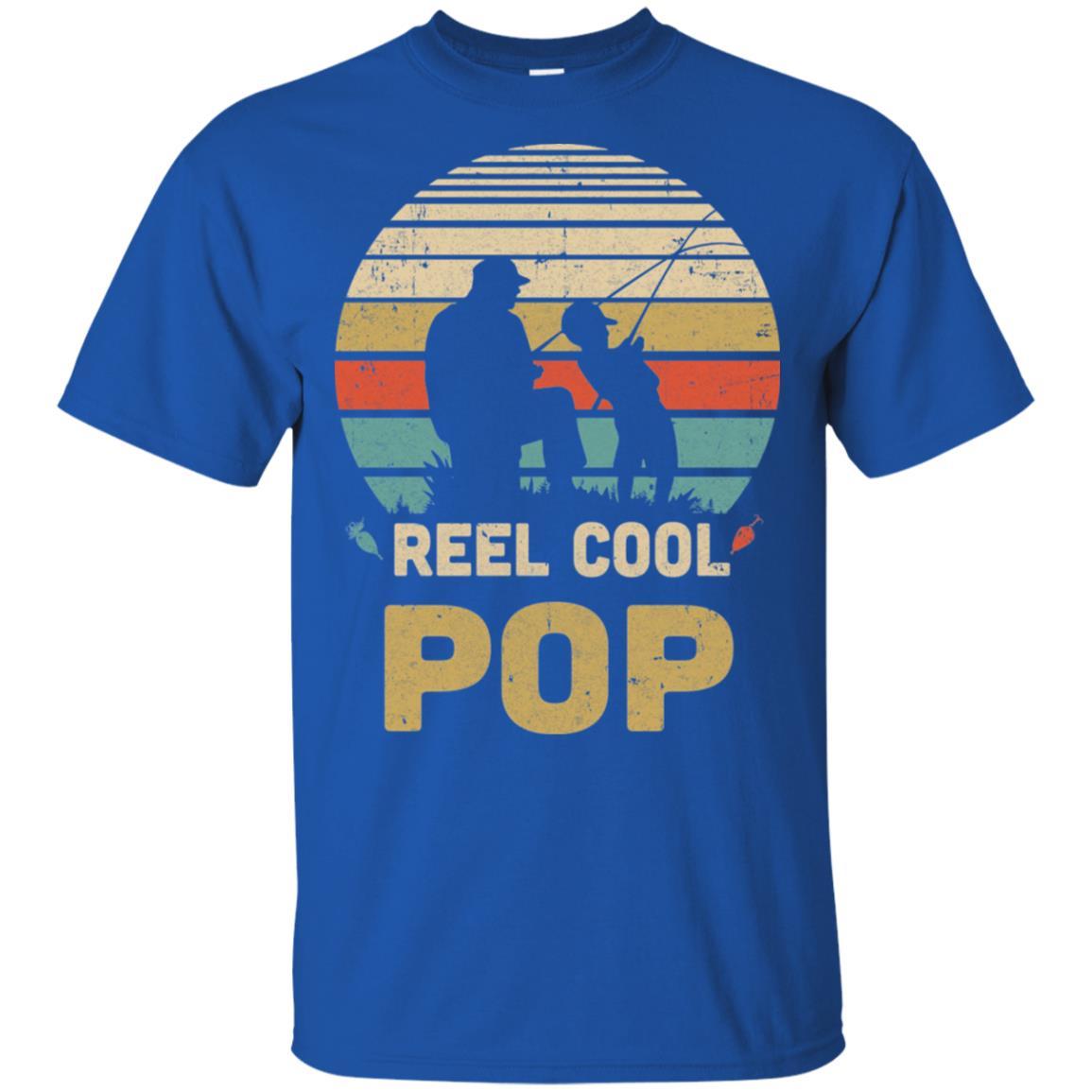 Vintage Father's Day Gift Reel Cool Pop Fishing-T-Shirt & Hoodie-Classic T-Shirt-Royal