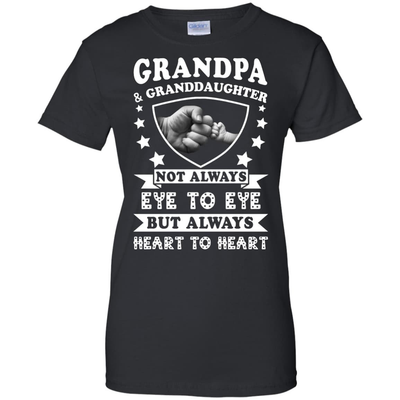 Grandpa And Granddaughter Not Always Eye To Eye-T-Shirt & Hoodie-Women's T-Shirt-Black