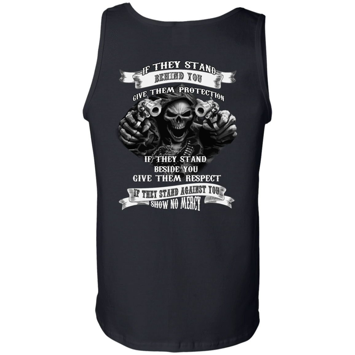 If They Stand behind you-T-Shirt & Hoodie-Unisex Tank-Black