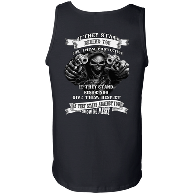 If They Stand behind you-T-Shirt & Hoodie-Unisex Tank-Black