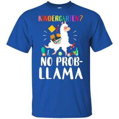 Kindergarten No Prob Llama Funny First Day Of School Youth-Youth Shirt-Youth T-Shirt-Royal