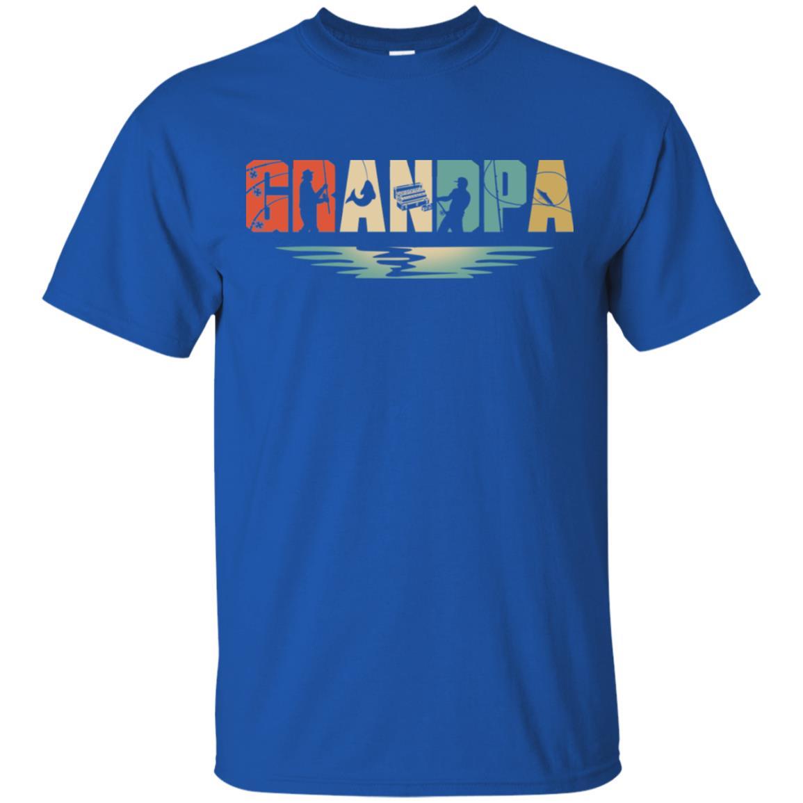 Vintage Fishing Grandpa Father's Day Gift-T-Shirt & Hoodie-Classic T-Shirt-Royal