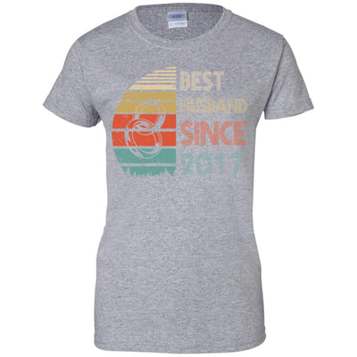 4th Wedding Anniversary Gifts Best Wife Since 2017-T-Shirt & Hoodie-Women's T-Shirt-Sport Grey