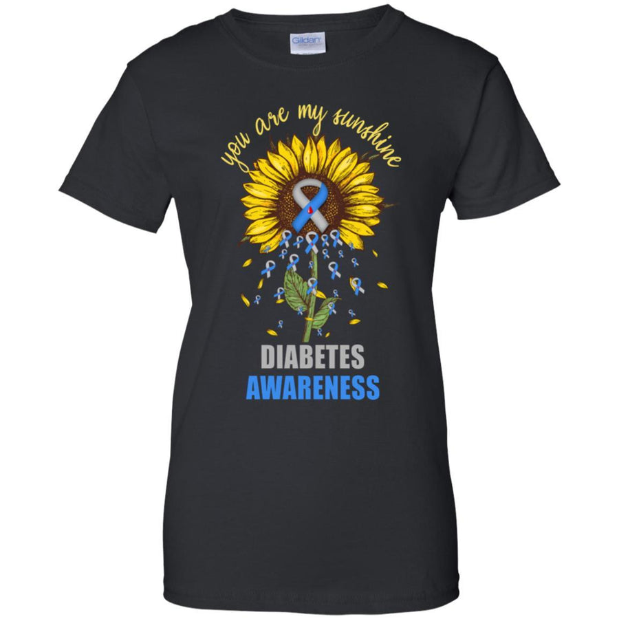 You Are My Sunshine Diabetes Awareness-T-Shirt & Hoodie-Women's T-Shirt-Black