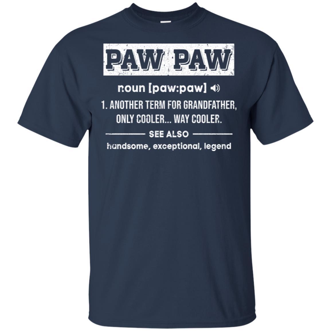 PawPaw Gifts Grandpa Definition Fathers Day-T-Shirt & Hoodie-Classic T-Shirt-Navy