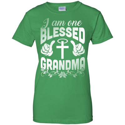I Am One Blessed Grandma-T-Shirt & Hoodie-Women's T-Shirt-Irish Green