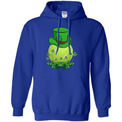 Shamrock Tennis Leprechaun St Patricks Day-T-Shirt & Hoodie-Pullover Hoodie-Royal