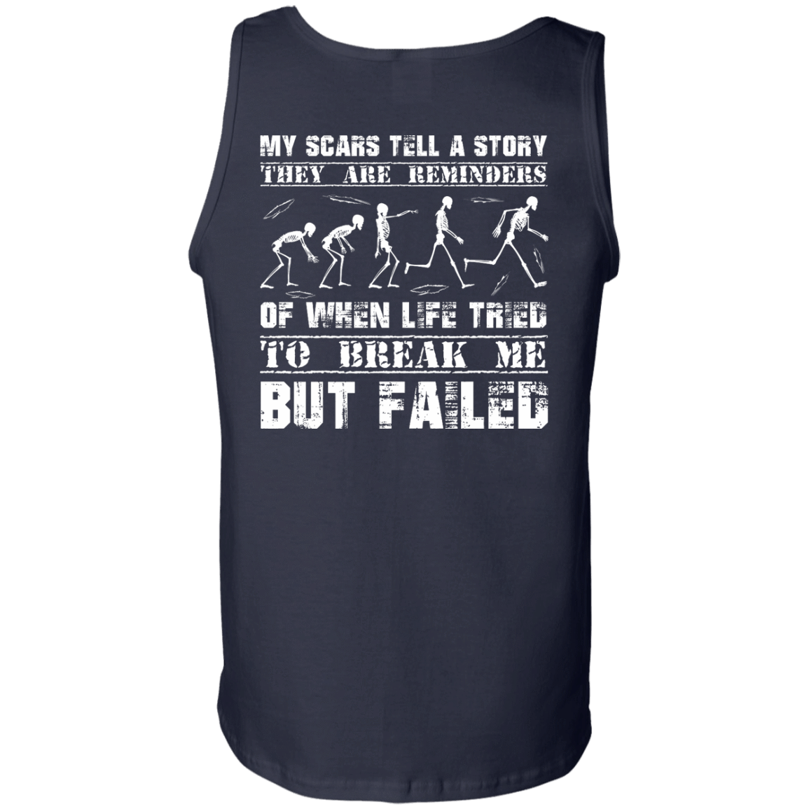 My Scars Tell A Story-T-Shirt & Hoodie-Unisex Tank-Navy