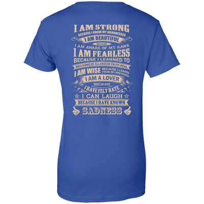 I Am Strong Because I Know My Weakness-T-Shirt & Hoodie-Women's T-Shirt-Royal