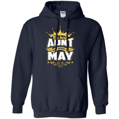 The Best Aunt Was Born In May-T-Shirt & Hoodie-Pullover Hoodie-Navy