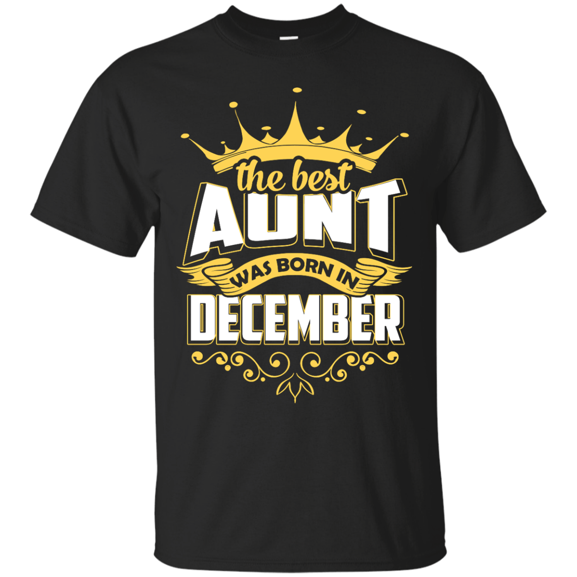 The Best Aunt Was Born In December-T-Shirt & Hoodie-Classic T-Shirt-Black
