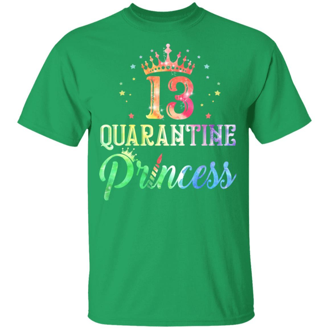 13 Quarantine Princess Happy Birthday Youth-Youth Shirt-Youth T-Shirt-Irish Green