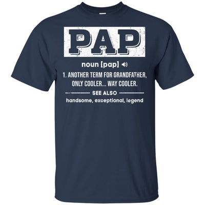 Pap Gifts Grandpa Definition Fathers Day-T-Shirt & Hoodie-Classic T-Shirt-Navy
