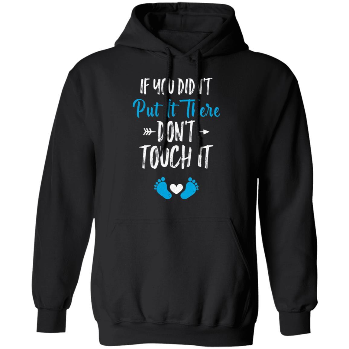 Soon To Be Mommy 2021 Gender Blue If You Didn't Put It There-T-Shirt & Hoodie-Pullover Hoodie-Black