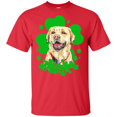 Labrador St. Patrick's Day Clovers-T-Shirt & Hoodie-Classic T-Shirt-Red