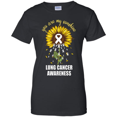 You Are My Sunshine Lung Cancer Awareness-T-Shirt & Hoodie-Women's T-Shirt-Black