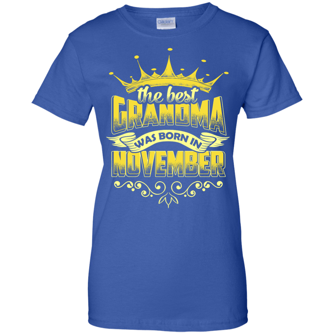 The Best Grandma Was Born In November-T-Shirt & Hoodie-Women's T-Shirt-Royal