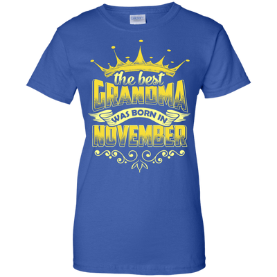 The Best Grandma Was Born In November-T-Shirt & Hoodie-Women's T-Shirt-Royal