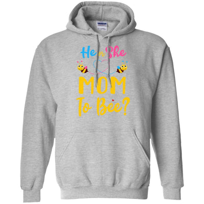 Gender Reveal Pink Or Blue What Will It Bee He Or She Mom-T-Shirt & Hoodie-Pullover Hoodie-Sport Grey