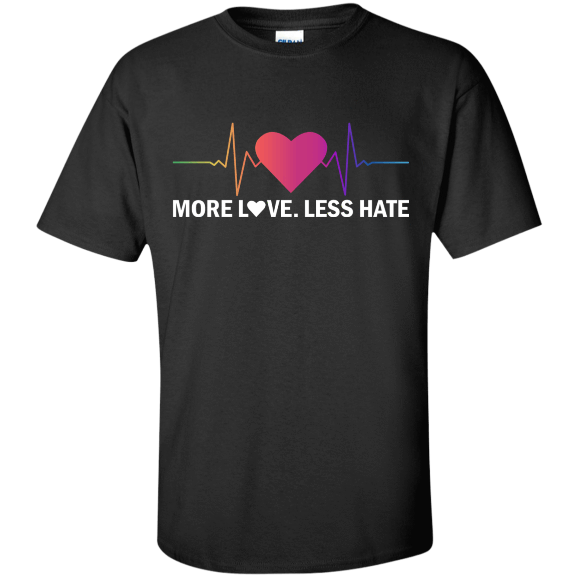 More Love Less Hate-T-Shirt & Hoodie-Classic T-Shirt-Black