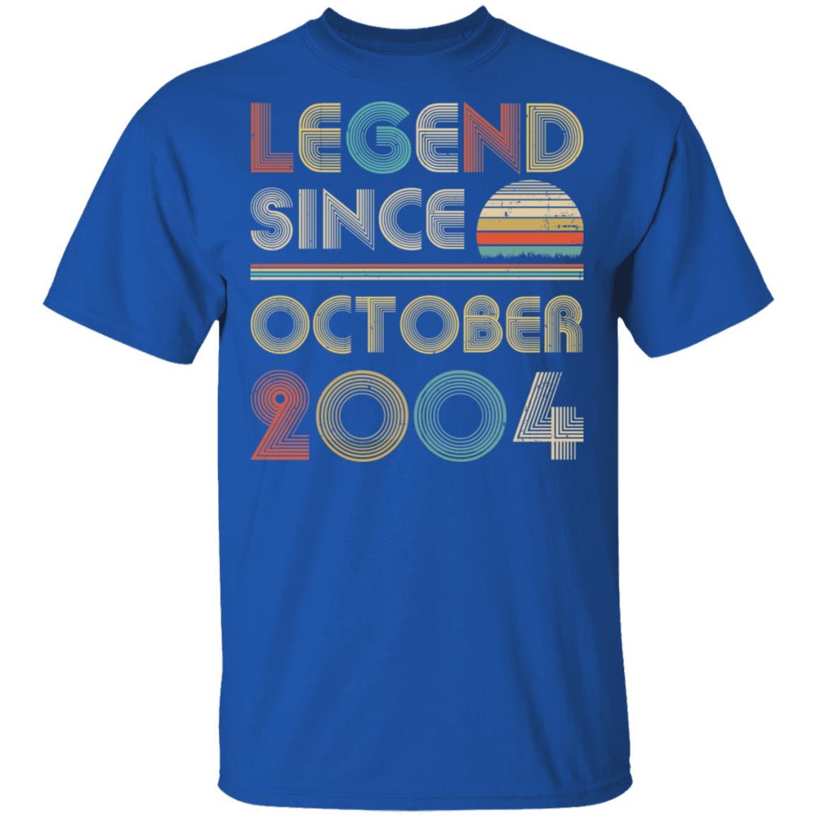 Legend Since October 2004 Vintage 17th Birthday Gifts-T-Shirt & Hoodie-Classic T-Shirt-Royal