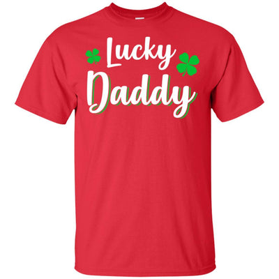 Luckiest Lucky Daddy St Patricks Day-T-Shirt & Hoodie-Classic T-Shirt-Red