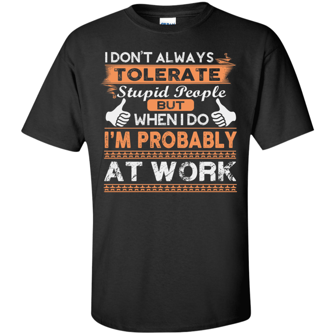 Stupid People At Work-T-Shirt & Hoodie-Classic T-Shirt-Black