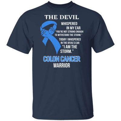I Am The Storm Support Colon Cancer Awareness-T-Shirt & Hoodie-Classic T-Shirt-Navy