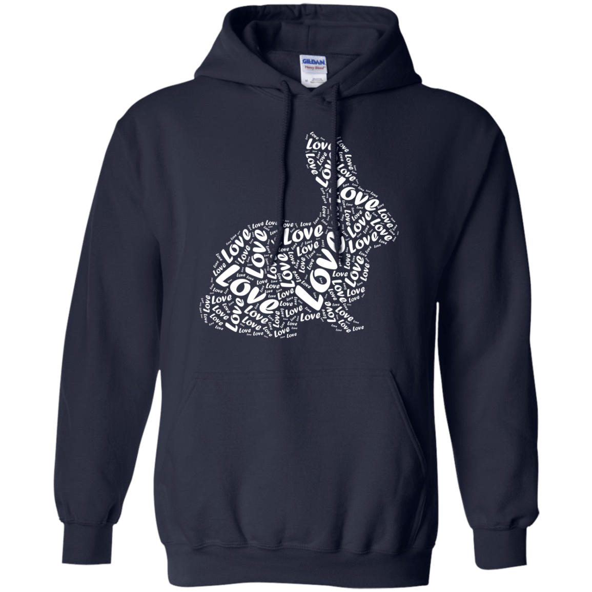 I Love Rabbits-T-Shirt & Hoodie-Pullover Hoodie-Navy