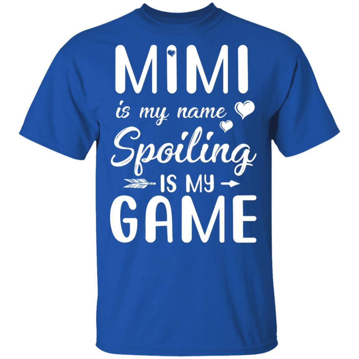 Mimi Is My Name Spoiling Is My Game Funny Mothers Day-T-Shirt & Tank Top-Classic T-Shirt-Royal
