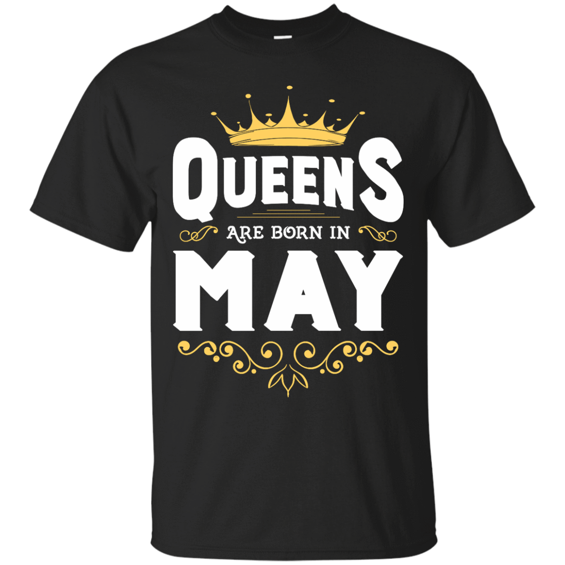 Queens Are Born In May-T-Shirt & Hoodie-Classic T-Shirt-Black