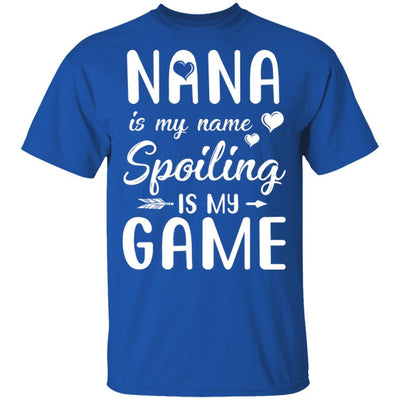 Nana Is My Name Spoiling Is My Game Funny Mothers Day-T-Shirt & Tank Top-Classic T-Shirt-Royal
