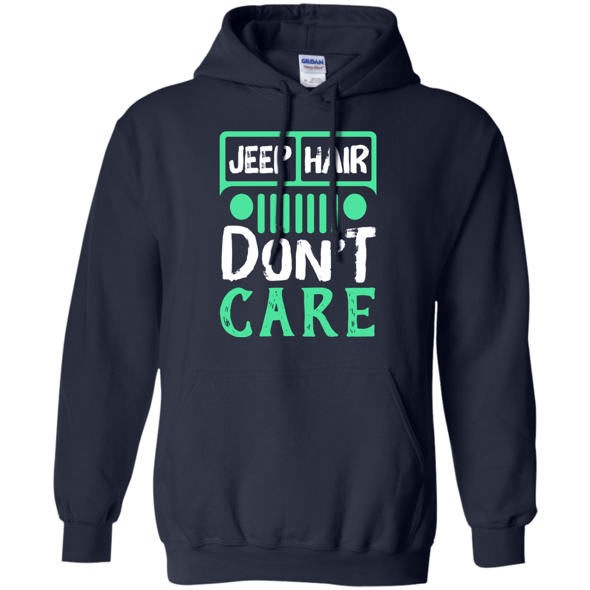 Jeep Hair Don't Care-T-Shirt & Hoodie-Pullover Hoodie-Navy