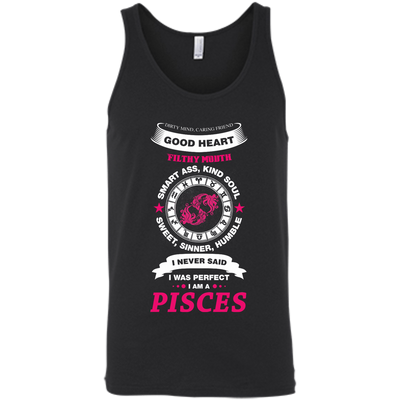 I Never Said I Was Perfect I Am A PISCES-T-Shirt & Hoodie-Unisex Tank-Black