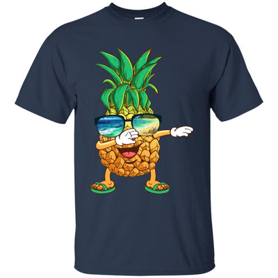Dabbing Pineapple Sunglasses Aloha Beaches Hawaii-T-Shirt & Tank Top-Classic T-Shirt-Navy