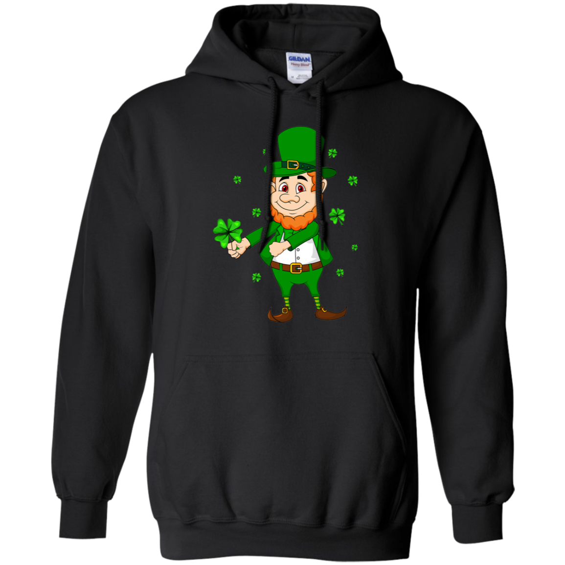 Floss Dance Leprechaun St Patricks Day Flossing-T-Shirt & Hoodie-Pullover Hoodie-Black