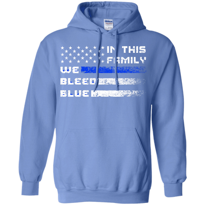 We Bleed Blue-T-Shirt & Hoodie-Pullover Hoodie-Carolina Blue