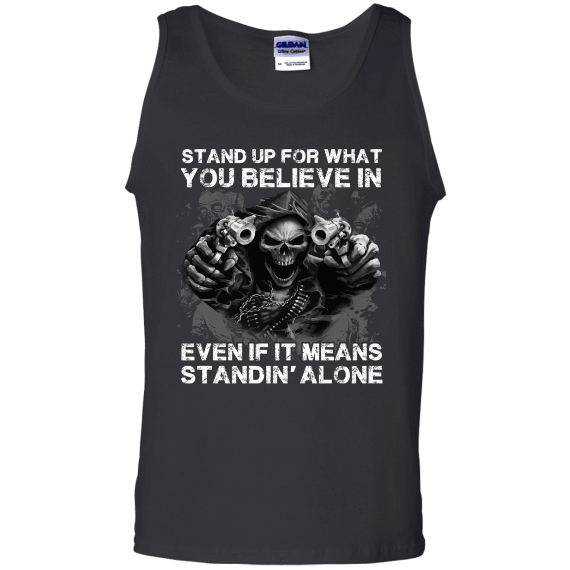 STAND UP FOR WHAT YOU BELIEVE-T-Shirt & Hoodie-Unisex Tank-Black