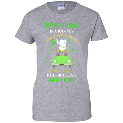 Lymphoma Awareness Is A Journey-T-Shirt & Hoodie-Women's T-Shirt-Sport Grey