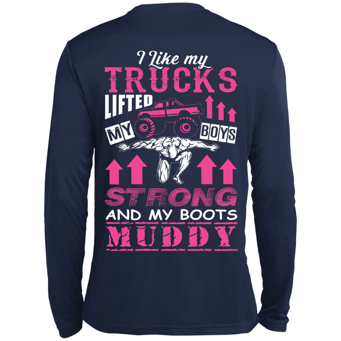 I Like My Trucks-T-Shirt & Hoodie-Long Sleeve T-Shirt-Navy