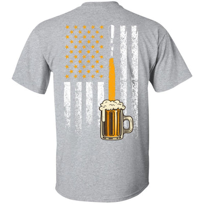 Craft Beer American Flag USA-T-Shirt & Hoodie-Classic T-Shirt-Sport Grey