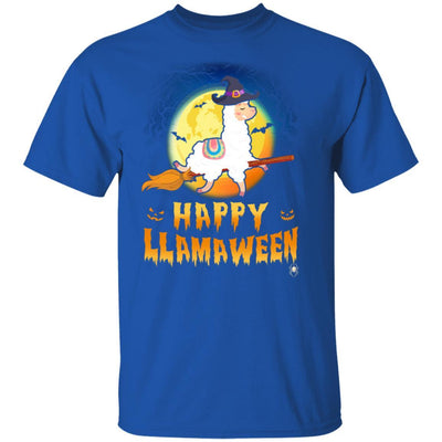 Happy Llamaween Halloween Llama Witch Costume-T-Shirt & Tank Top-Classic T-Shirt-Royal