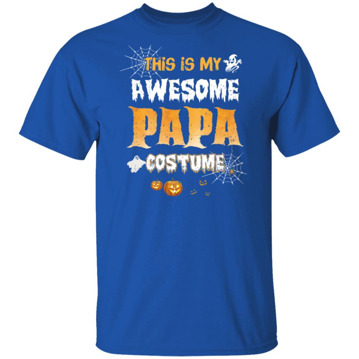 Halloween This Is My Awesome Papa Costume-T-Shirt & Hoodie-Classic T-Shirt-Royal