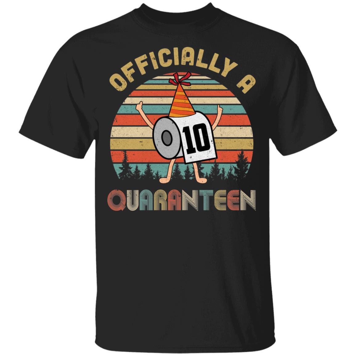 Officially A 10th Quaranteen 2011 Birthday Social Distancing Youth-Youth Shirt-Youth T-Shirt-Black